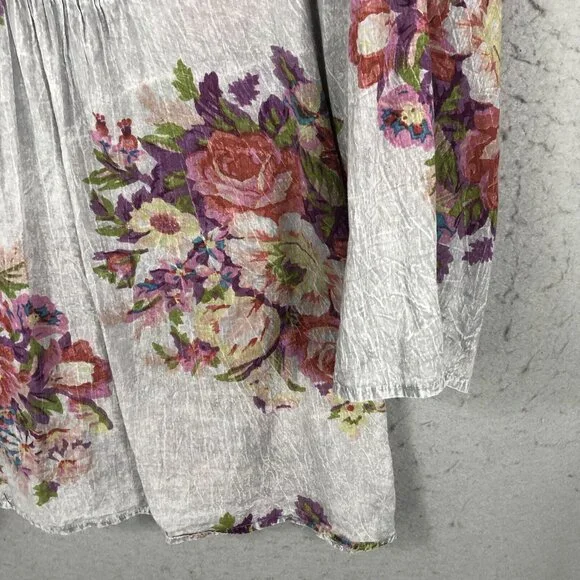 Vintage Gora Top Womens Extra Large Abstract Art To Wear Mod Embroidery Boho - Picture 12 of 16